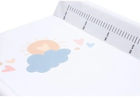 Tvrdá prebaľovacia podložka 70x50 Tega Baby Meteo