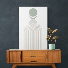 Obraz moderná dúha s kruhmi Mid-Century