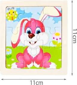 Drevené puzzle 10973 sada 4 kusy