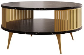 Konferenčný stolík Mezanoa Gold (zlatá + čierna pietra grigia) . Vlastná spoľahlivá doprava až k Vám domov. 1103730