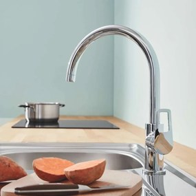 GROHE BauLoop páková drezová batéria, výška výtoku 207 mm, chróm, 31232001