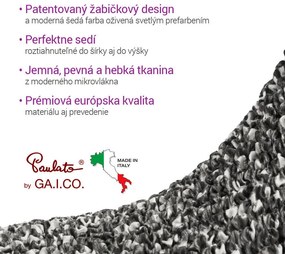 Bielastické poťahy GLORIA šedá kreslo (š. 60 - 110 cm)