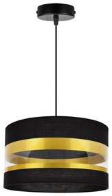 Závesné svietidlo INTENSE GOLD, 1x textilné tienidlo (výber zo 6 farieb), (výber z 3 farieb konštrukcie), (fi 35cm)