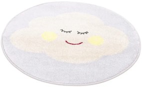 Koberec Agnella Funky Top Clo sivý kruh
