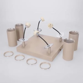 BRILAGI - LED RGBW stmievateľné bodové svietidlo SELE SQUARE 4xGU10/6,5W/230V béžové