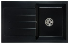 Kuchynský drez Ruxom (čierna) (s 2 otvormi pre batériu) (L). Vlastná spoľahlivá doprava až k Vám domov. 1066297