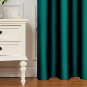 4Home Výhodná sada Zatemňovací záves Dublin tmavozelená, 150 x 250 cm, 2 ks