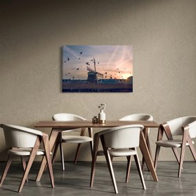 Obraz veterného mlyna (90x60 cm)