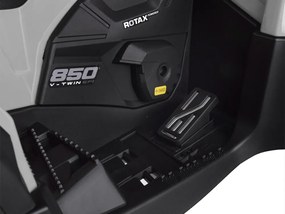 JOKOMISIADA Detská štvorkolka na akumulátor pre 2 osoby CAN-AM OUTLANDER 4x4 s LED panelom PA0326 sivá