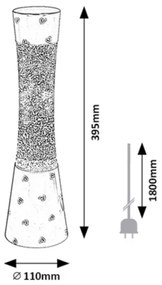 Rabalux 7027 - Lávová lampa MINKA 1xGY6,35/20W/230V ružová