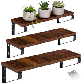 ModernHome Sada 3 poličiek na kvety - ModernHome