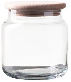 Sklenená nádoba s vekom 0,6 l -  Basic Kitchen - 593765