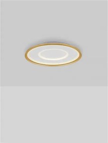 LED stmievateľné zlaté dizajnové stropné svietidlo Figin 60 s diaľkovým ovládaním 49W