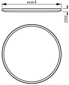Philips - LED Stmievateľné stropné svietidlo SUPERSLIM SCENE SWITCH LED/22W/230V