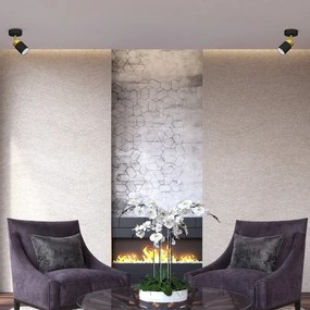 Bodové svietidlo JOKER 1xGU10/25W/230V čierna/zlatá