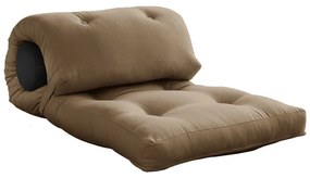 Sivohnedý futónový matrac 70x200 cm Wrap Mocca/Dark Grey – Karup Design