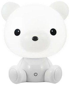 LED Stmievateľná detská nočná lampička 2,5W/230V medvedík biela