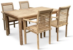 Záhradný teakový set 1+4 pre 4 osoby Garden III.