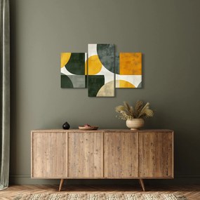 Obraz - Abstrakcia v olivovej farbe (90x60 cm)