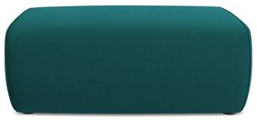 Tyrkysovomodrá zamatová podnožka Kapua – Makamii