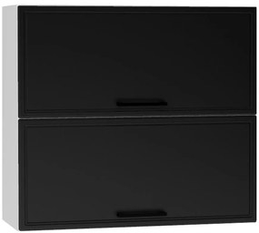 Kuchynská skrinka Emily W80grf/2 čierny hrášok