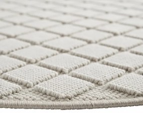 Koberec HELIX 3D krémový kruh