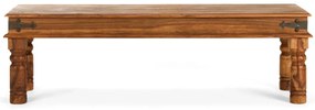 furniture-nabytek.cz - Masívna jedálenská zostava Merlin I z palisandru, lakovaná, hnedá – stôl 180x90 cm, lavica a 4 stoličky