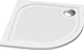 BPS-koupelny Sprchová vanička z liateho mramoru - štvrťkruh Noris HR 80 (80x80x3 | R 55 cm)