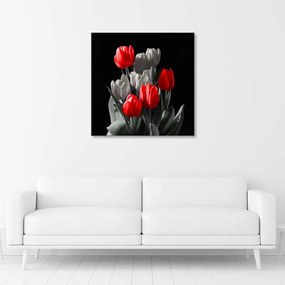 Gario Obraz na plátne Kytica červených tulipánov Rozmery: 30 x 30 cm