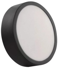 LED Stropné svietidlo LED/12,5W/230V 3000/3500/4000K pr. 17 cm čierna