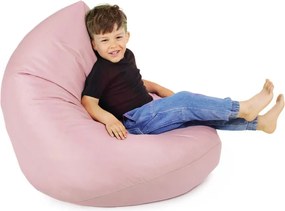 Ružový sedací vak pre deti – vodeodolný, pohodlný a bezpečný