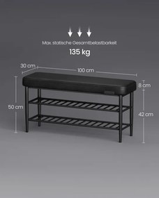 Polica na topánky so sedadlom LSB113B01