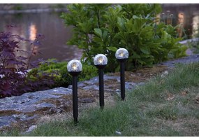 Súprava 3 vonkajších solárnych LED svietidiel Star Trading Roma, výška 23 cm