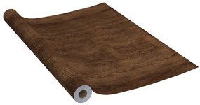 Samolepiace fólie na dvere 2 ks tmavý dub 210x90 cm PVC