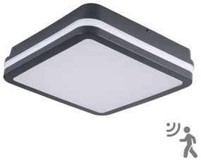 Brilagi - LED Vonkajšie svietidlo so senzorom BENE LED/18W/230V 22x22 cm IP54