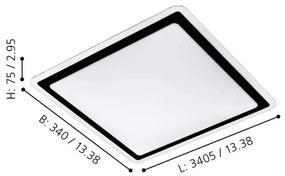 Eglo 99405 - LED Stropné svietidlo COMPETA LED/24W/230V