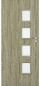 Dvere vnútorné Dallas 4*4 80L dub bielený
