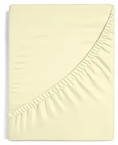Napínacie prestieradlo na posteľ - Light Beige Jersey 100/220/25