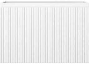 Mexen Rivel, kúpeľňová skrinka pod umývadlo 70 cm, 1 zásuvka, drážkovaná, biela matná, 91A20-07047-1-BF01