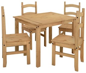 IDEA nábytok Stôl + 4 stoličky CORONA 3 vosk