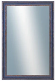 DANTIK - Zrkadlo v rámu, rozmer s rámom 40x60 cm z lišty LYON modrá (2668)