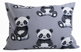 Bavlnená obliečka na vankúš Renforcé 50 x 70 cm – Panda
