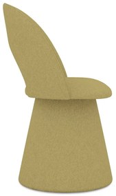 Čalúnené jedálenské kreslo v horčicovej farbe Kalo – Makamii