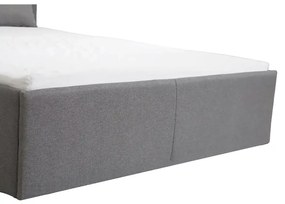 Čalúnená posteľ s úložným priestorom a matracom KARL 140 x 200 cm Žltá
