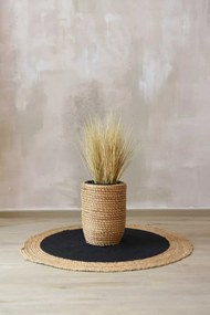 Umelá tráva v kvetináči BOHO, plast, výška 54 cm, béžová