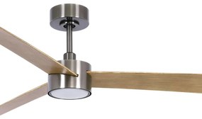 Lucci air 21610449-LED Stmievateľný ventilátor CLIMATE 1xGX53/12W/230Vhnedá/chróm