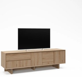 TV stolík v dekore duba v prírodnej farbe 180x55x45 cm Carpi – Marckeric