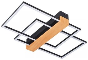 Zuma Line C230624202A - LED Stropné svietidlo MINAR LED/39W/230V čierna/borovica