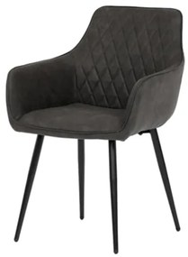 Jedálenská stolička Autronic 57x83 cm čierna látka DCH-225 BK3