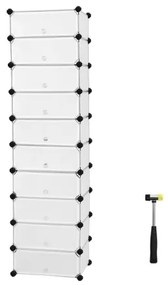 Modulárny regál so zásuvkami BOXIFY, biely